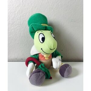 Jiminy Cricket St Patricks Day Plush Disney Store Pinocchio Stuffed Toy with Tag